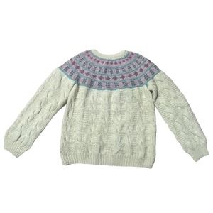 FRON ENTERPRISES LTD Vtg Virgin Cowichan Wool Women Sweater Large Made in Canada